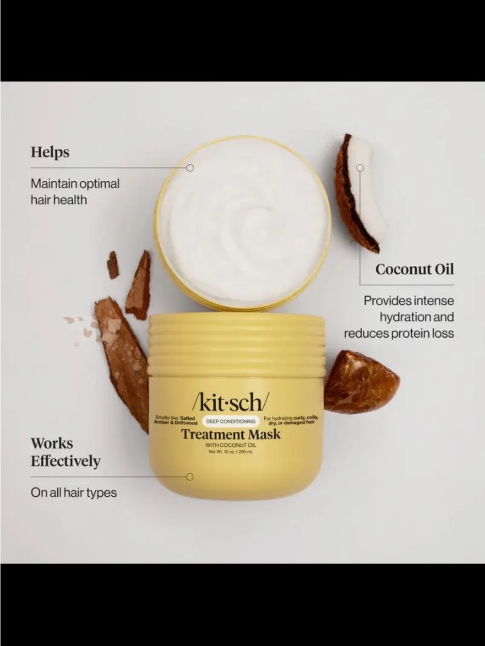 Kitsch Moisturizing Coconut Oil Deep Conditioning Treatment Mask - Picture 2 of 2